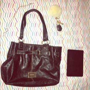 Nine West Faux Snake Skin Bag / Purse